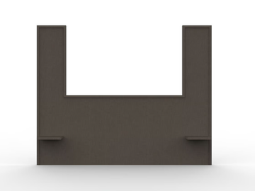 ZEUS TL 31 - Headboard for hotel rooms for double bed by Mobilspazio