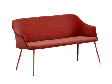 KEDUA - Fabric bench with back by Mobliberica