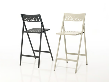 MOON - Folding high metal stool by Mobliberica