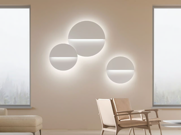 BUTTERFLY - Acoustic LED fabric wall lamp by Modo Luce