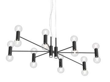 CHANDELIER LONGUE - Painted metal pendant lamp by Modo Luce