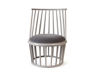 B TANGERI - Beech easy chair with integrated cushion by Modonutti
