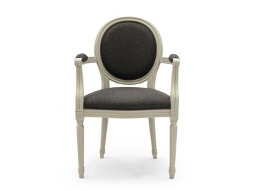 P 200 AMANDINE - Medallion fabric chair with armrests by Modonutti