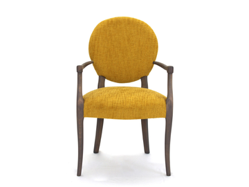 P 251 - Medallion fabric chair with armrests by Modonutti
