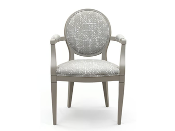 P ASHA - Upholstered beech chair with armrests by Modonutti