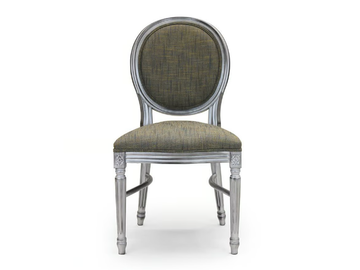 S 200/I AMANDINE - Stackable medallion fabric chair by Modonutti