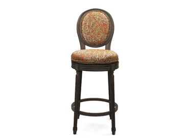 SG 200 AMANDINE GIR - Upholstered medallion fabric stool by Modonutti
