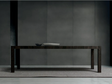 FACE - Extending rectangular oak dining table by MODULNOVA