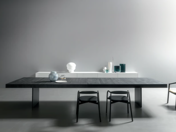 HONG KONG - Rectangular cedarwood dining table by MODULNOVA