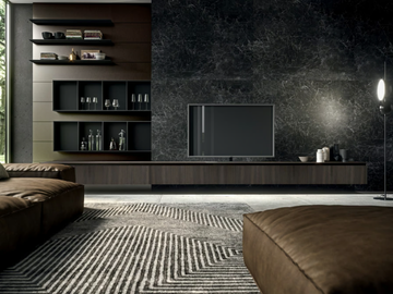 SKILL - Eucalyptus TV wall system by MODULNOVA