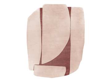 ATLAS RUST - Handmade rectangular wool rug by Mohebban