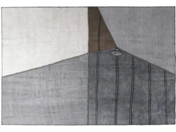BROWN SOUL - Rectangular handmade hemp rug by Mohebban