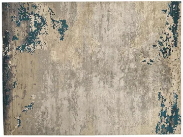 LOFT L170D - Patterned rectangular handmade Bamboo silk rug by Mohebban
