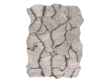 OCEANO TAUPE - Handmade rectangular wool rug by Mohebban