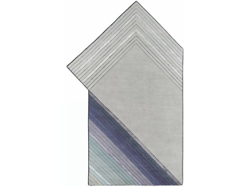 PAPIROFLEXIA - PPF2 - Hand-knotted rug in wool and viscose by Mohebban