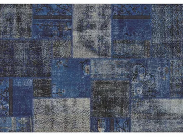 PATCHWORK DARK BLUE - Patchwork handmade rug by Mohebban