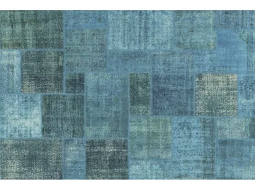 PATCHWORK DARK TURQUOISE - Patchwork custom rug by Mohebban