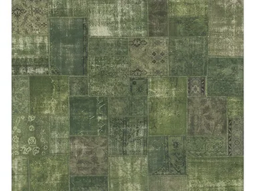 PATCHWORK GREEN - Patchwork handmade rug by Mohebban