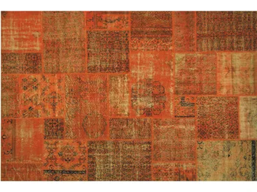 PATCHWORK ORANGE - Patchwork handmade rug by Mohebban