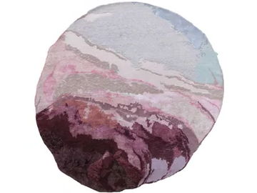 TACTILE ROSE - Hand-knotted rug in wool, bamboo silk, viscose and jute by Mohebban