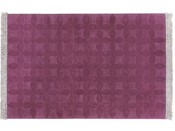 TWIGGY AUBERGINE - Hand-tufted rectangular wool rug by Mohebban