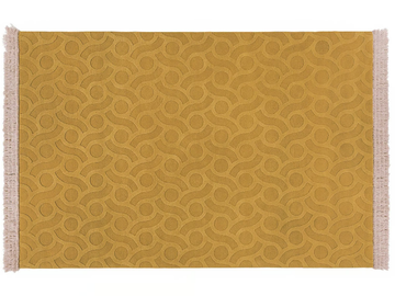 TWIGGY HONEY - Hand-tufted rectangular wool rug by Mohebban