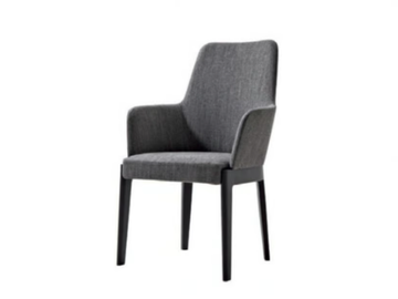 CHELSEA - Upholstered chair with armrests _ Molteni & C. by Molteni
