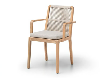 COBEA - Teak garden chair with armrests _ Molteni & C. by Molteni