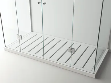ONE SHOWER CORIAN - Slatted rectangular Solid Surface shower tray by MOMA Design