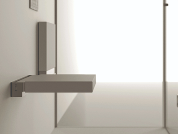 SHOWER SEAT - Folding Solid Surface shower Seat by MOMA Design
