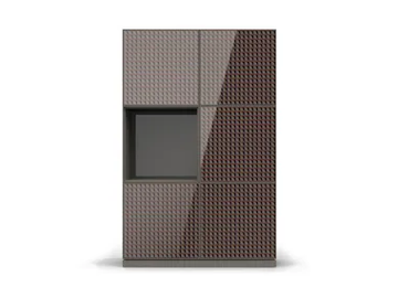 ATTITUDE CB-1208 - Modular MDF highboard with doors by MOMENTI
