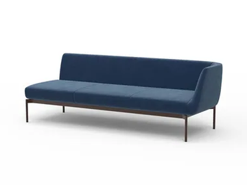 FAUNO FAU84 - Modular 2 seater 1/2 fabric sofa by MOMENTI
