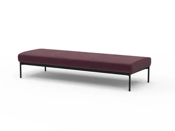FAUNO FAU89 - Fabric 3 seater pouf / bench by MOMENTI