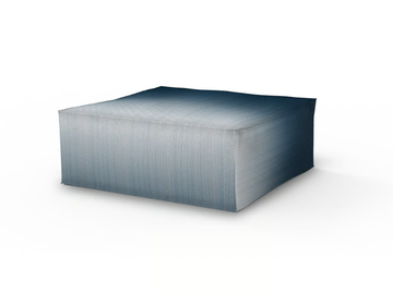 ROCHESTER ARZ02 - Square fabric pouf with removable lining by MOMENTI