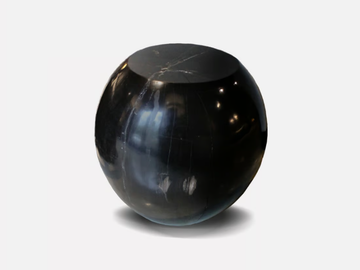 DRUM - Low wooden and resin side table by MORADA