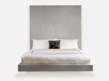 HEAVEN - Leather king size bed with high headboard by MORADA