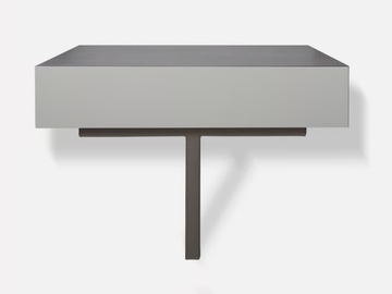 SHANGHAI - Rectangular wall-mounted wooden bedside table with drawers by MORADA