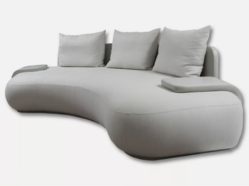 SILHOUETTE - Curved fabric sofa by MORADA