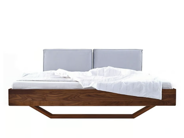 B15 - Wooden double bed by MORE