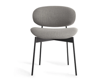 LUZ - Upholstered fabric chair by MORE