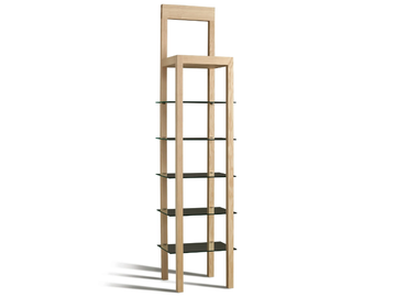 ERRANTE - Open ash bookcase by Morelato