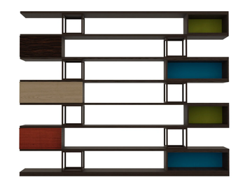 SWING - Open wooden bookcase by Morelato