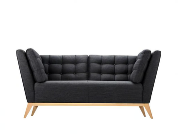 HAMPTON - 2 seater tufted fabric sofa by Morgan