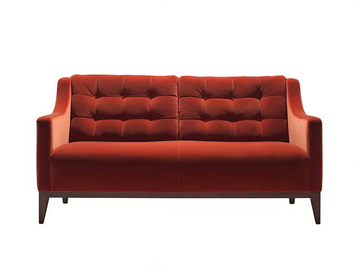 HAMPTON - Tufted 2 seater fabric sofa by Morgan
