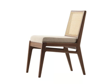 OSLO - Wooden chair with integrated cushion by Morgan