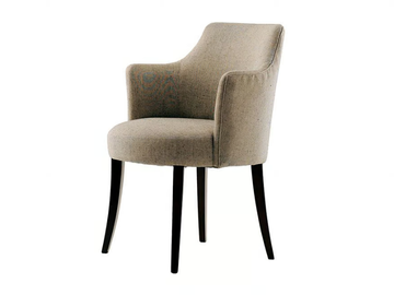 PASTILLE - Upholstered fabric chair with armrests by Morgan