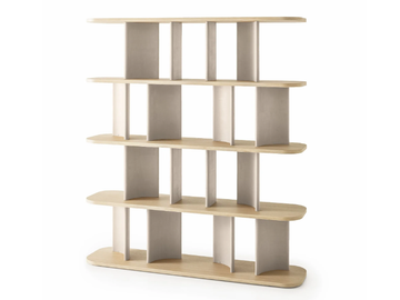 PARENTESI - Double-sided wooden bookcase by Morica Design