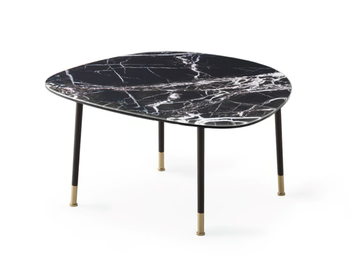 PEBBLE - Oval tempered glass coffee table by Morica Design