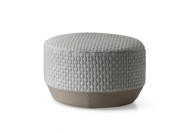 BIKINI ISLAND - Upholstered round pouf by Moroso