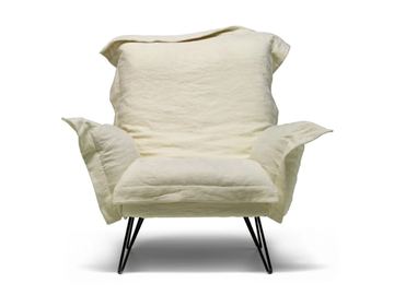 CLOUDSCAPE - Fabric armchair with removable cover with armrests by Moroso